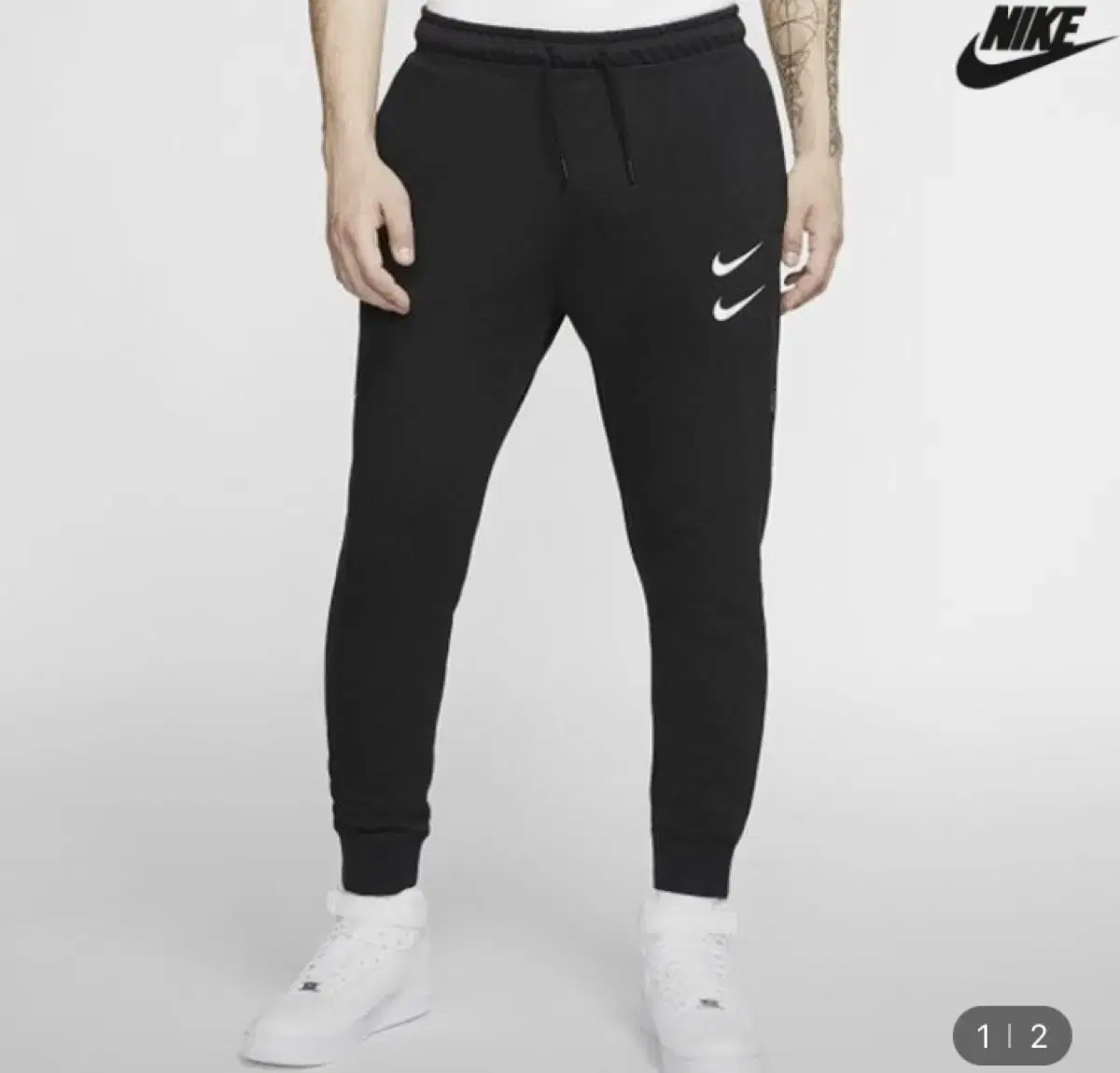 [Genuine new] Nike double swoosh jogger pants for sale~.