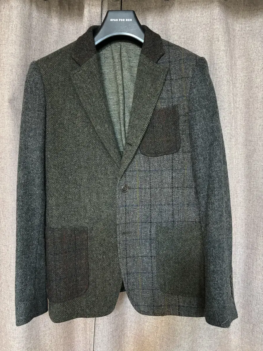 Beaker Herringbone Wool Jacket 105