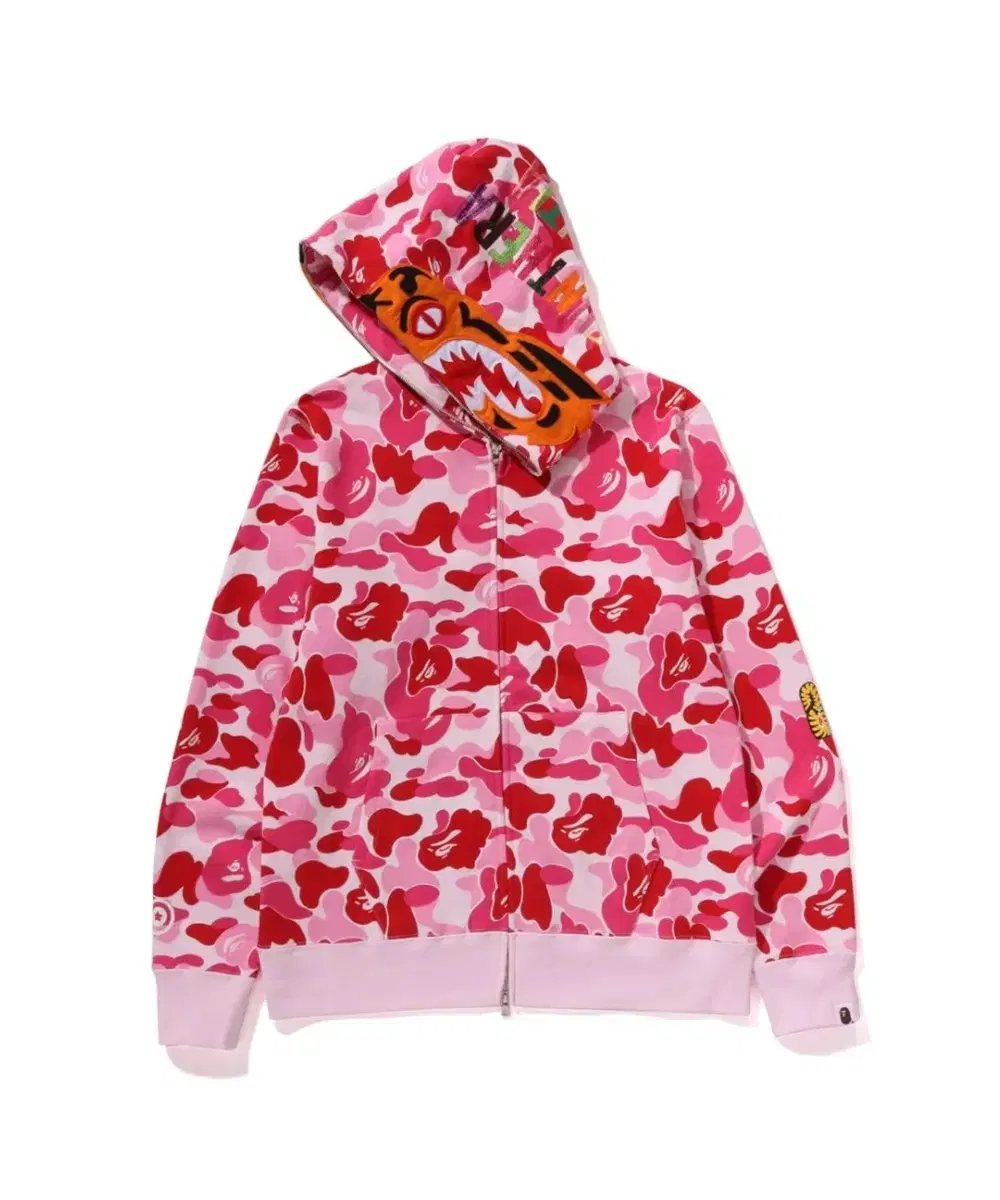 Bape Vape Pink Camo Tiger Hoodie Zip-Up 2XL XXL