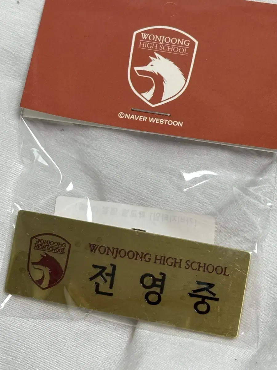 Garbage Time Jeon Youngjoong Name Badge sealed Official Luchu Shop