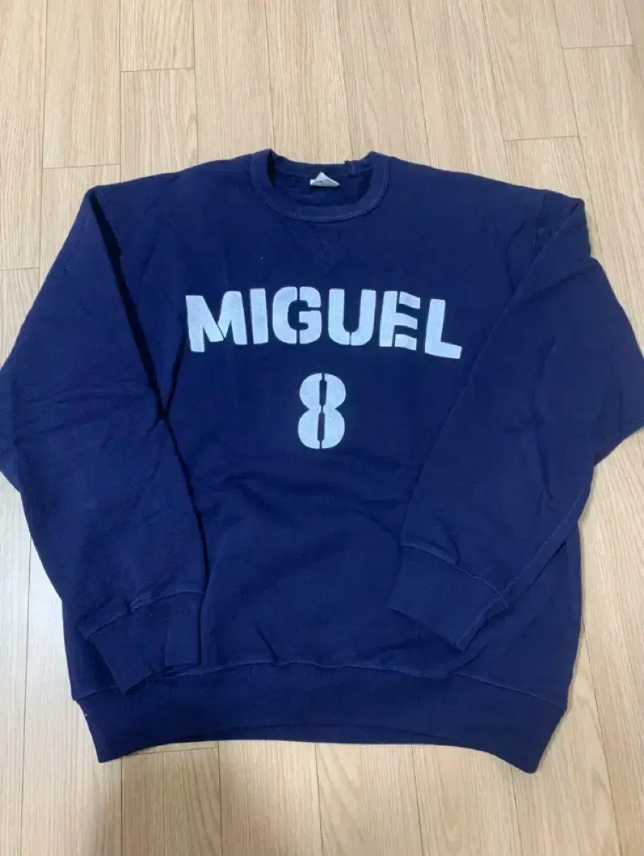 [M] Thomas More Miguel Saccharage Man-to-Man Sweatshirt Navy