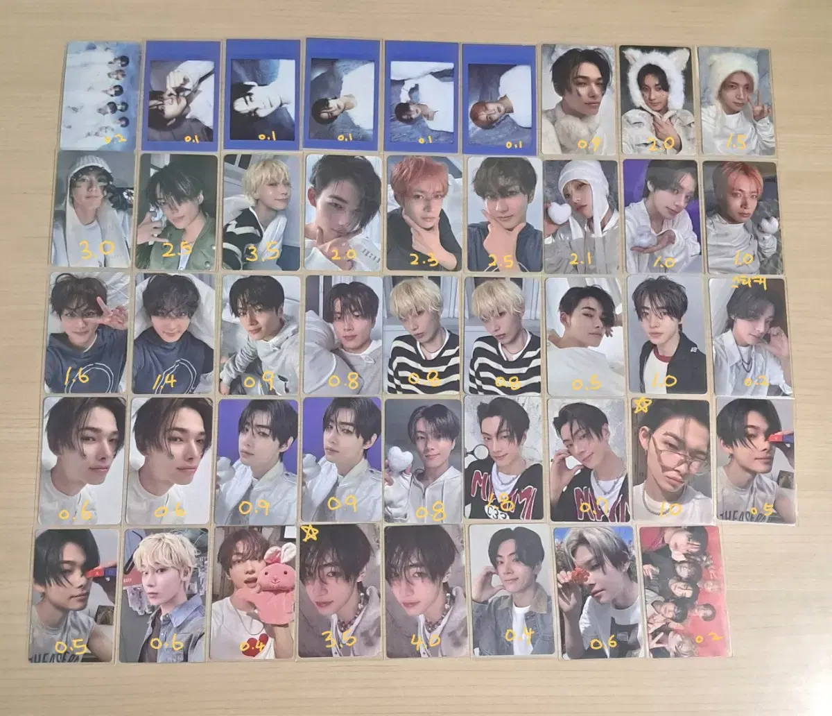 Enhypen photocard bulk wts (jungwon,ni-ki,heeseung,jay,sunghoon,sunwoo,jake)