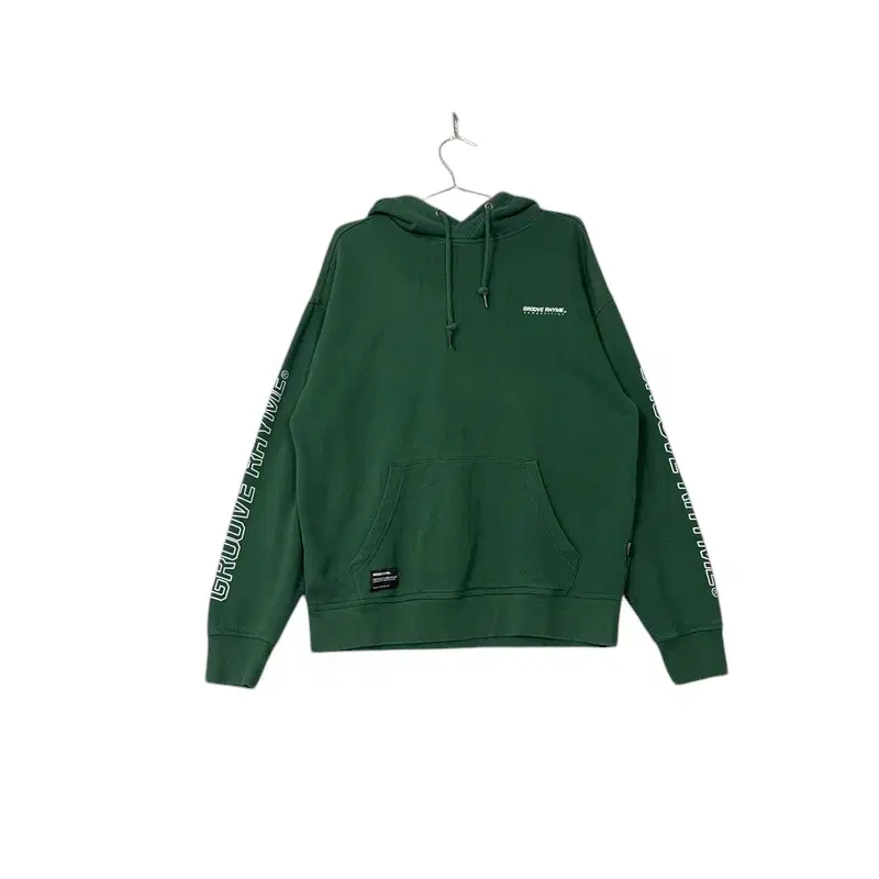 [Gruvraim] Green Logo Hoodie L