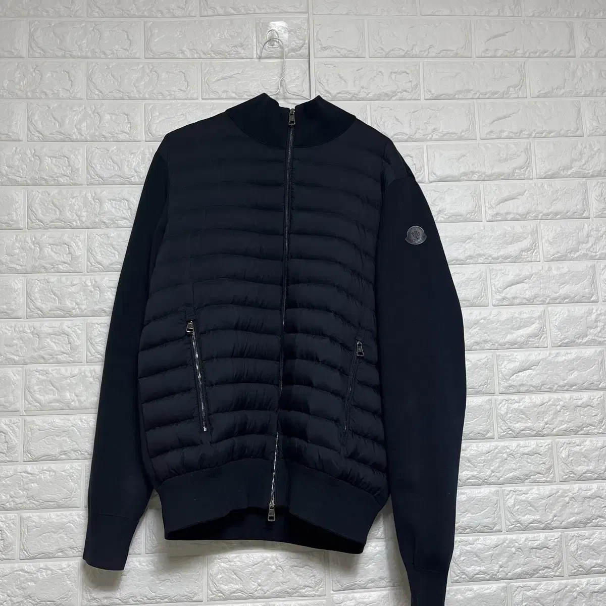 {New/XL}Moncler kim hyunwoo knit padded black with pen