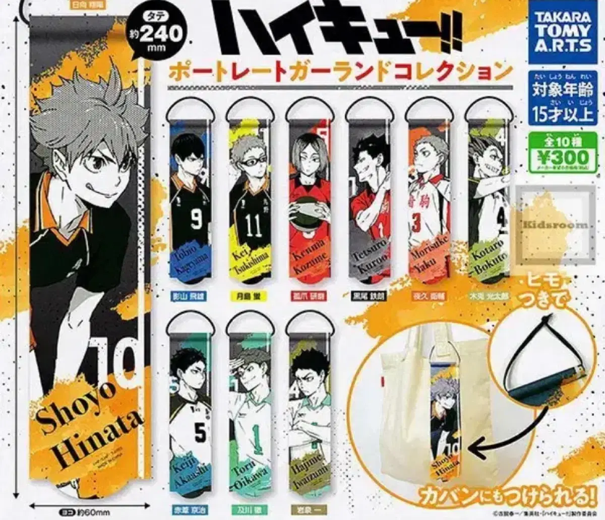 Haikyuu Mini Tapestry Garland bulk WTS