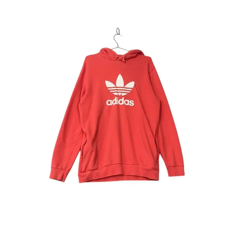 [adidas] Big Logo Trefoil Coral Hoodie L