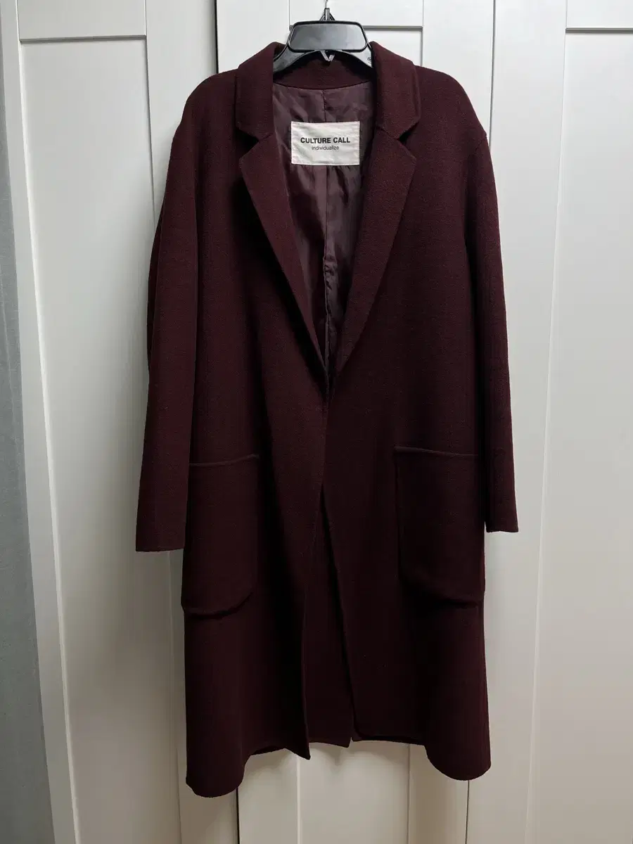 RRP29,000 CultureCall Norberton Burgundy Long Coat