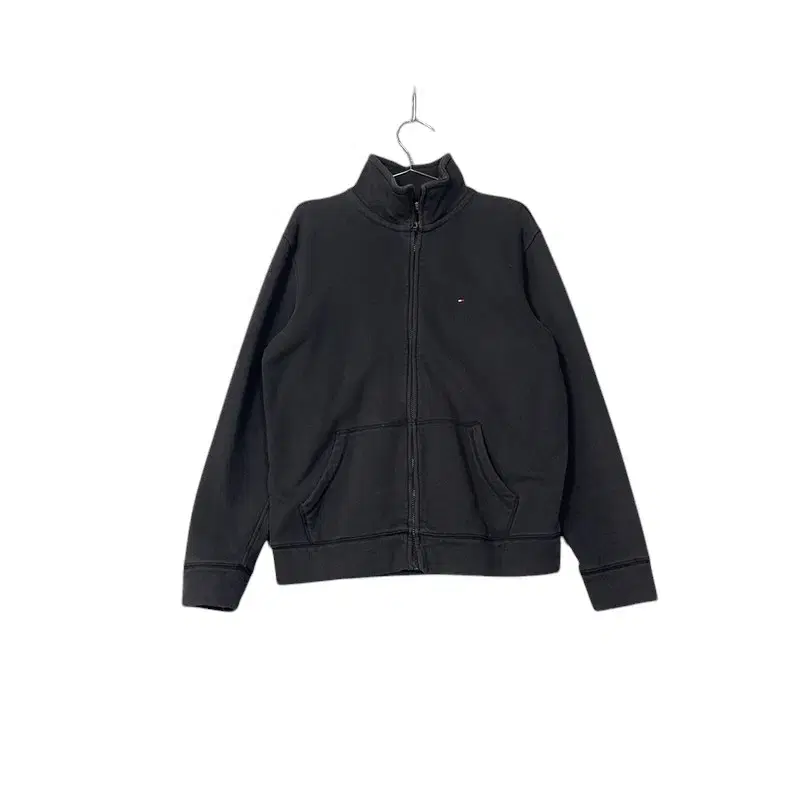 [Tommy Hilfiger Black Cotton Zip-up Jersey L