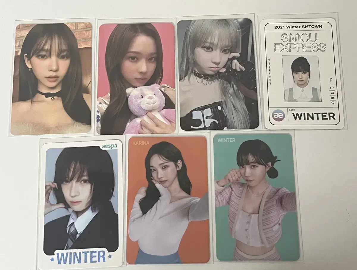 Aespa karina winter album photocard unreleased photocard pre-order benefit Whiplash buncheol wts Sell