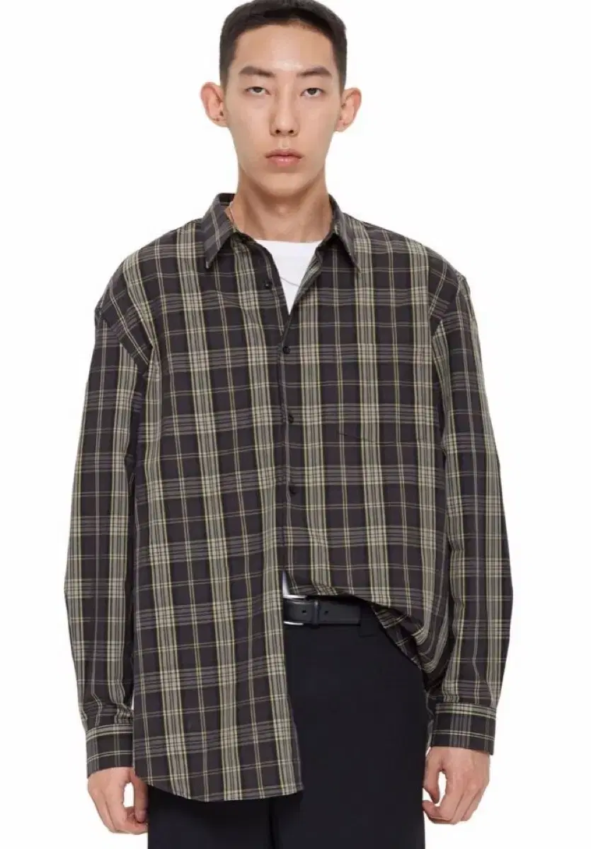 [L] MNGU 19SS Oversized Check Shirt