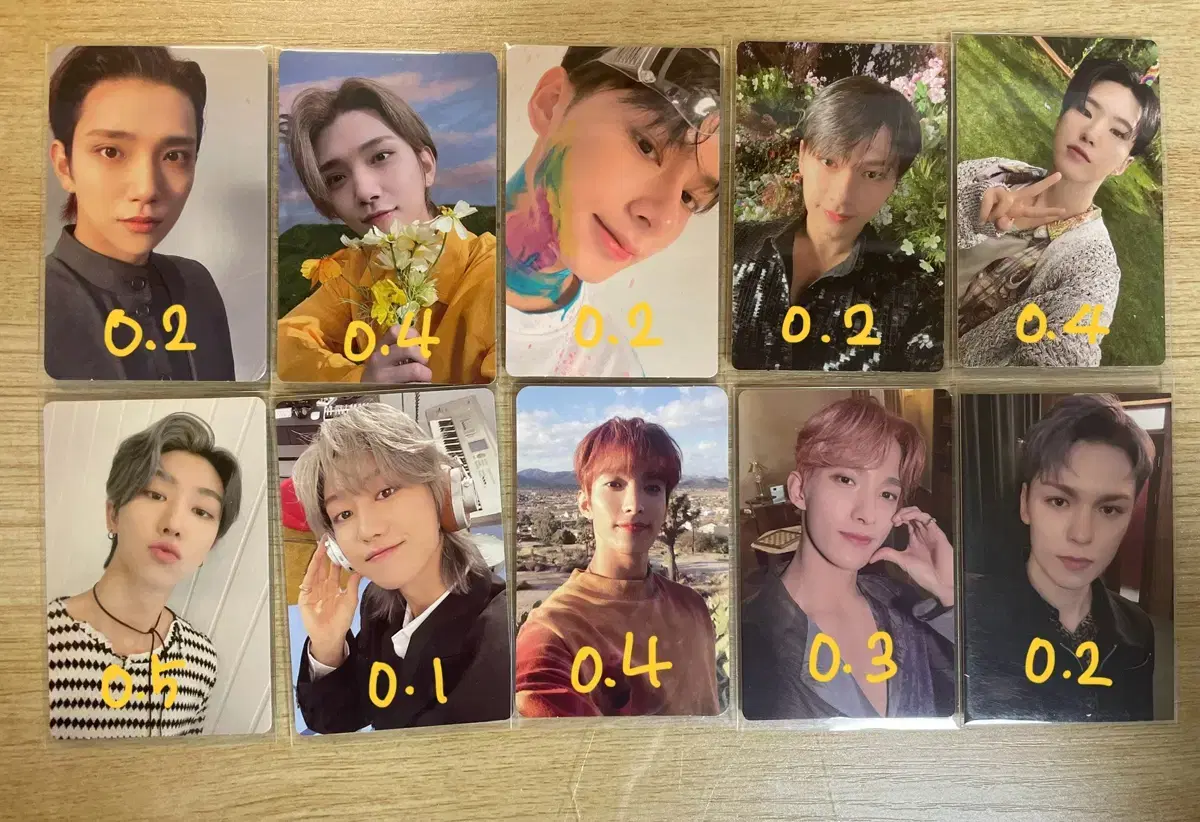 Seventeen photocard wts joshua jun hoshi myungho dk vernon