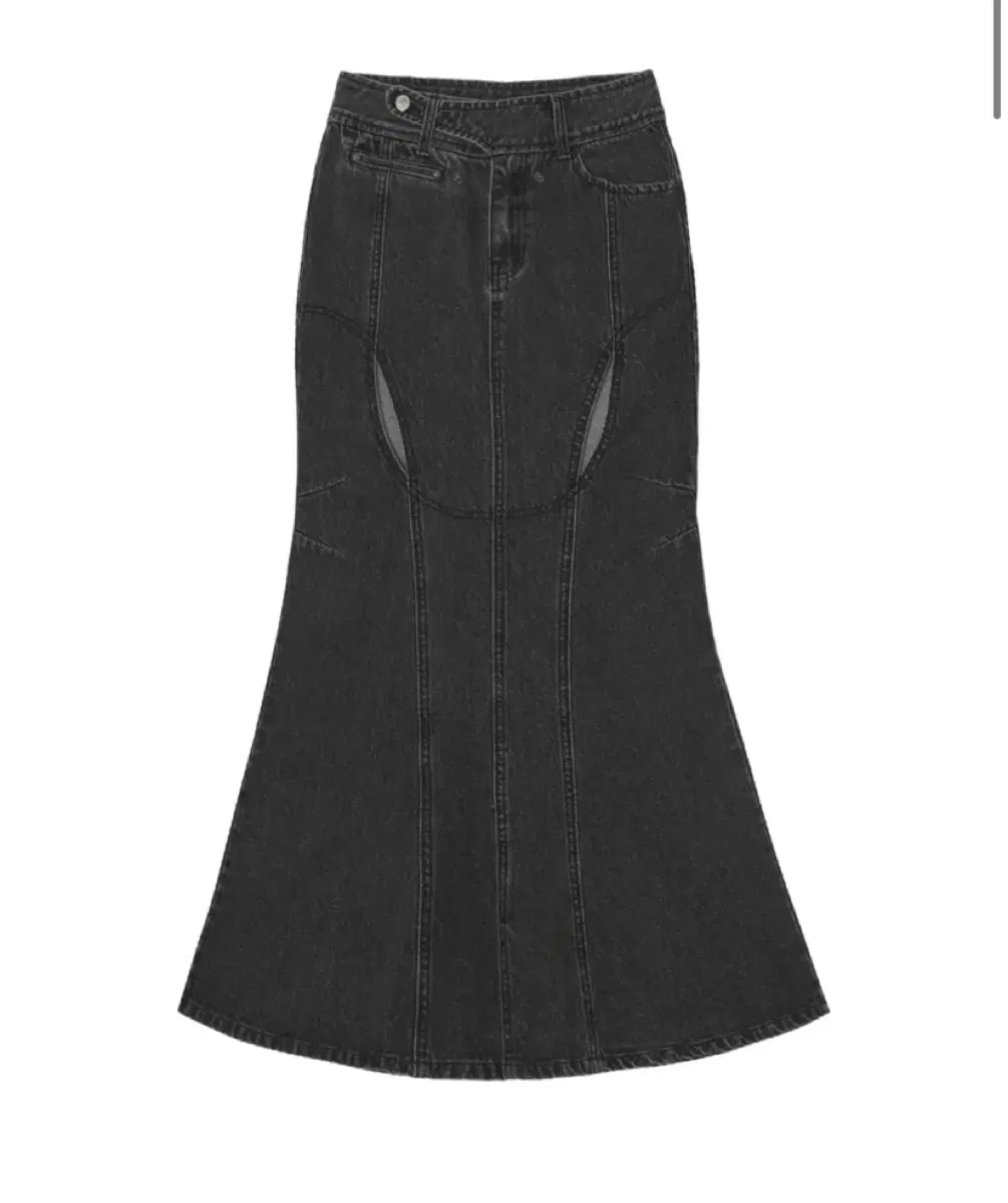 오호스 데님 스커트 Mermaid Slit Denim Skirt