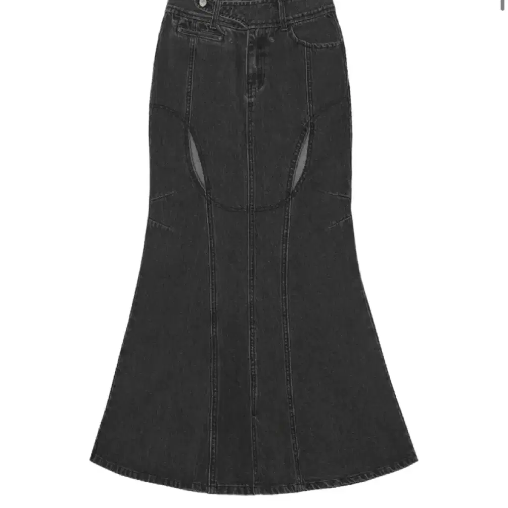 오호스 데님 스커트 Mermaid Slit Denim Skirt