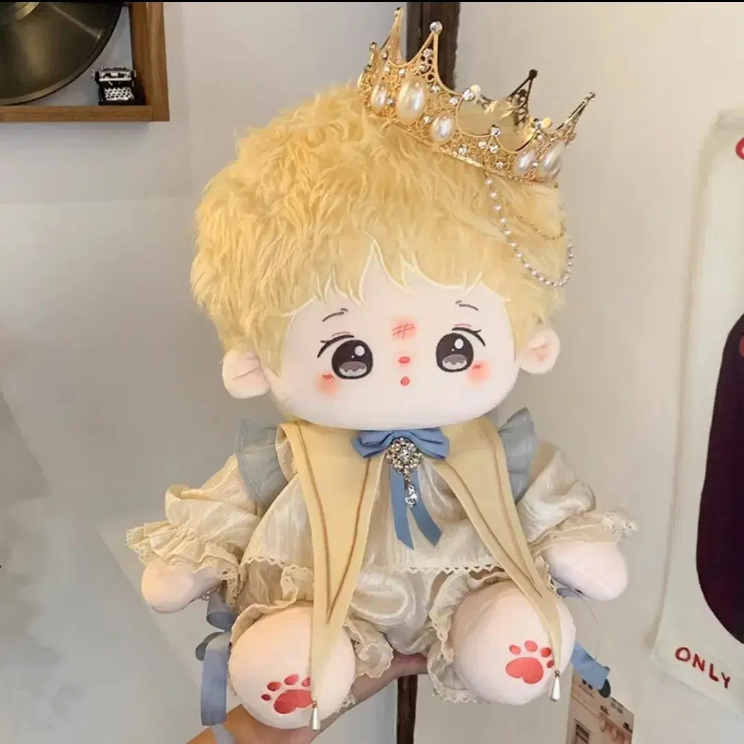 블루 쉬폰 세트 솜인형옷 인형옷 20cm 옷장 15cm 40cm