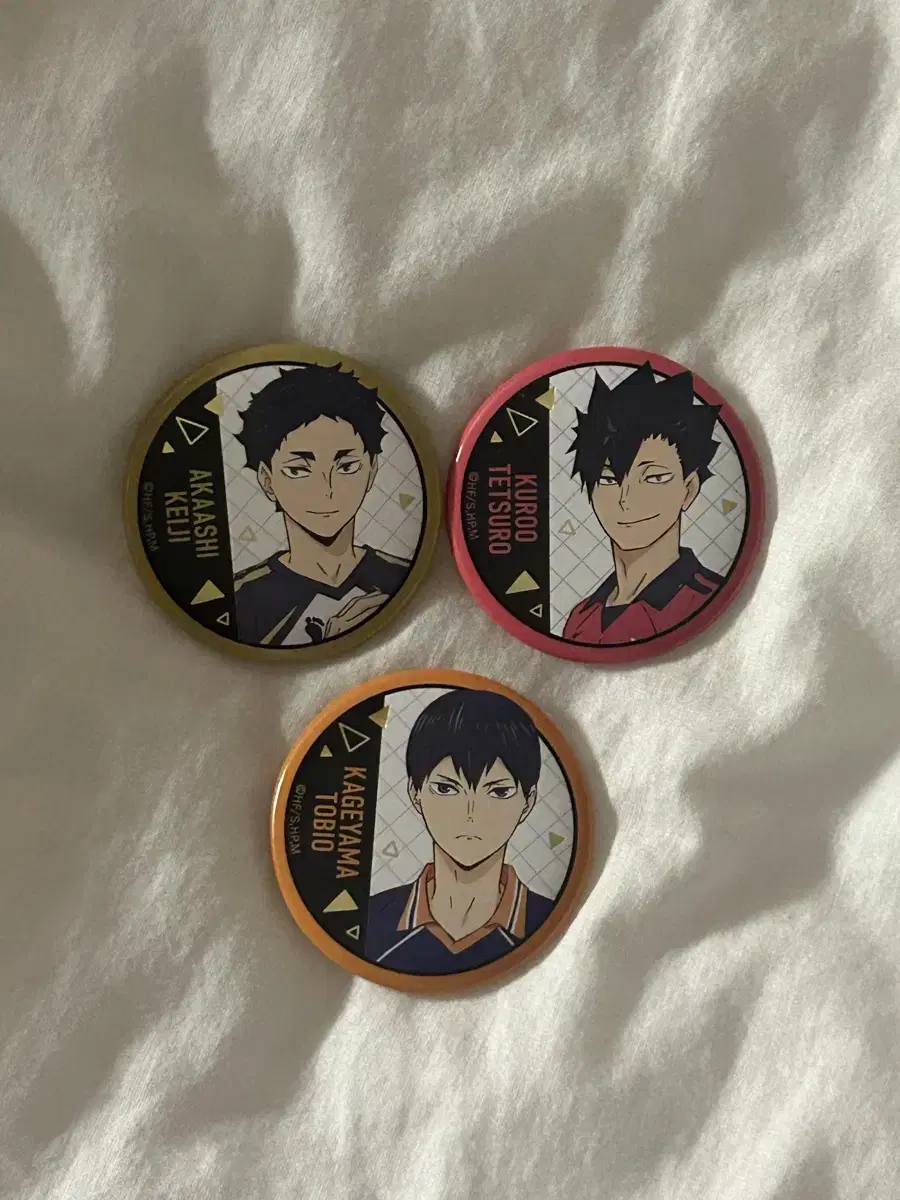 Haikyuu Canbadge Kuroo Kageyama Akaashi