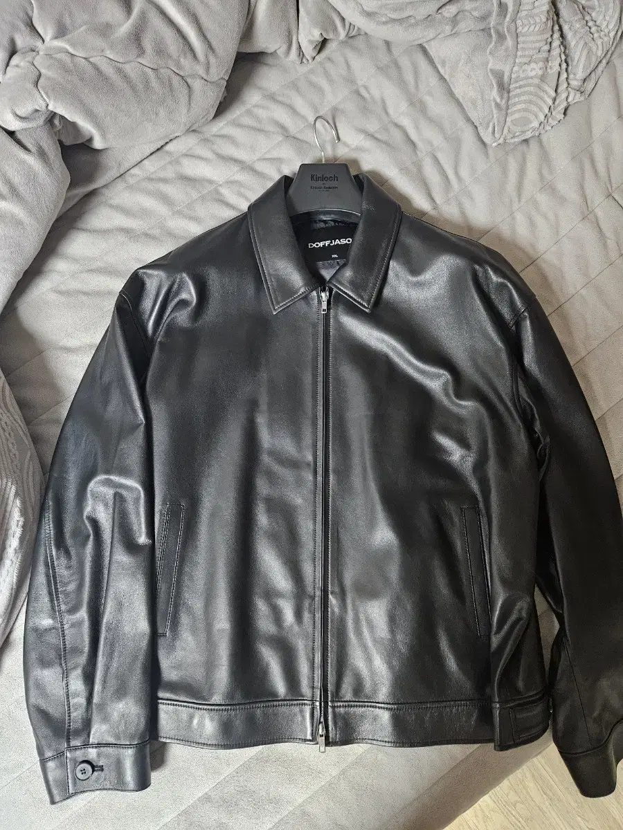 DopeJay Overfit Lambskin Leather Jacket for sale