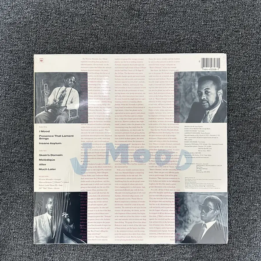 윈튼 마살리스 J Mood 레코드(LP) 팝니다.