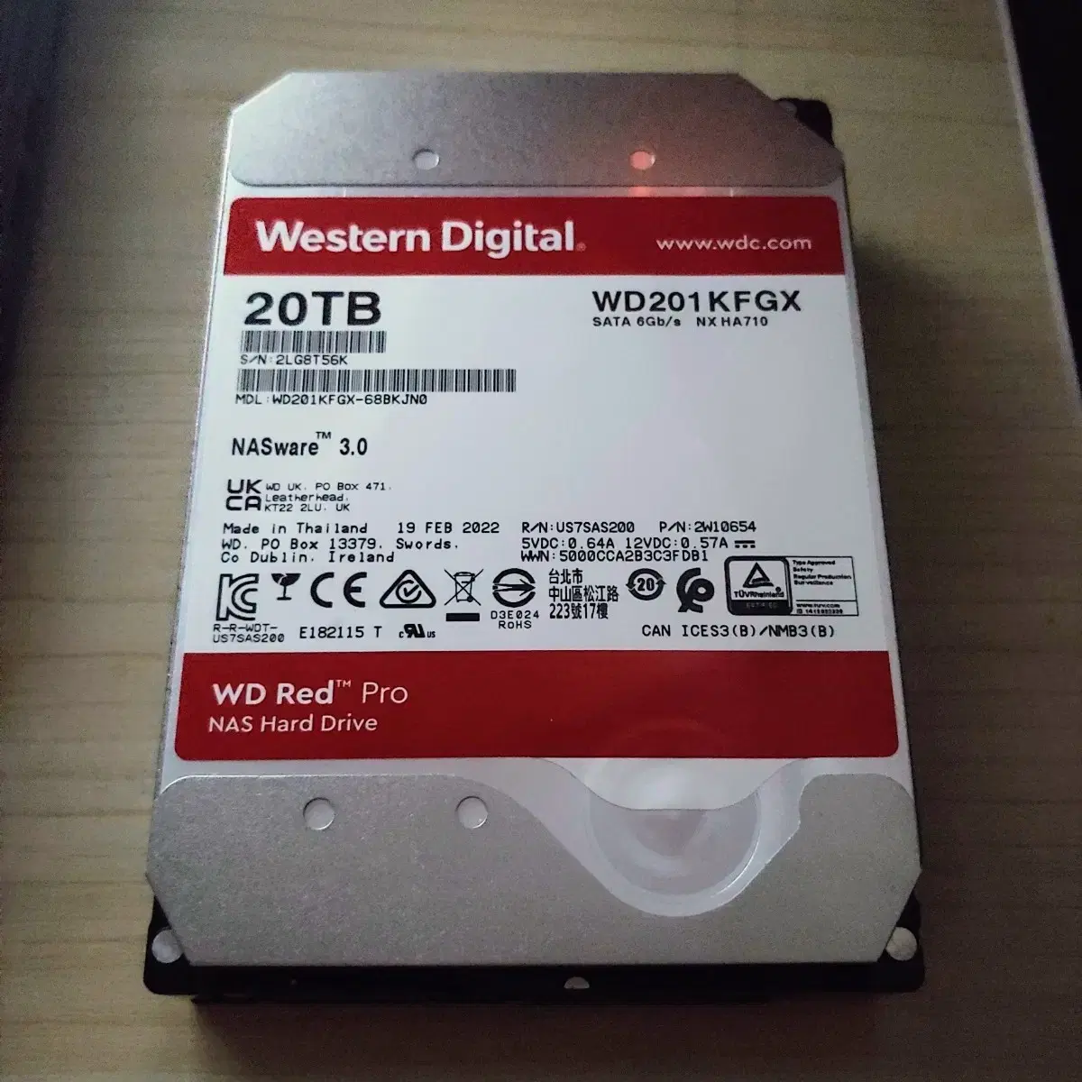 WD RED PRO 20TB HDD 하드디스크