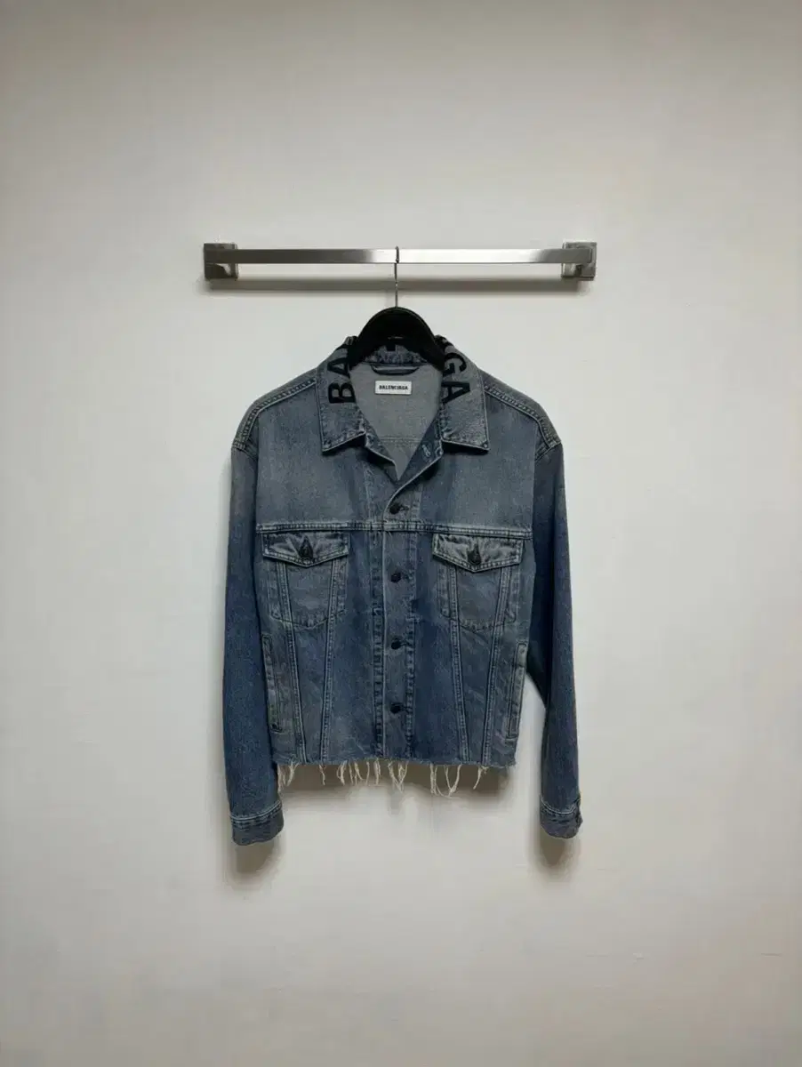 (Genuine) Balenciaga Necklogo Jeans Jacket