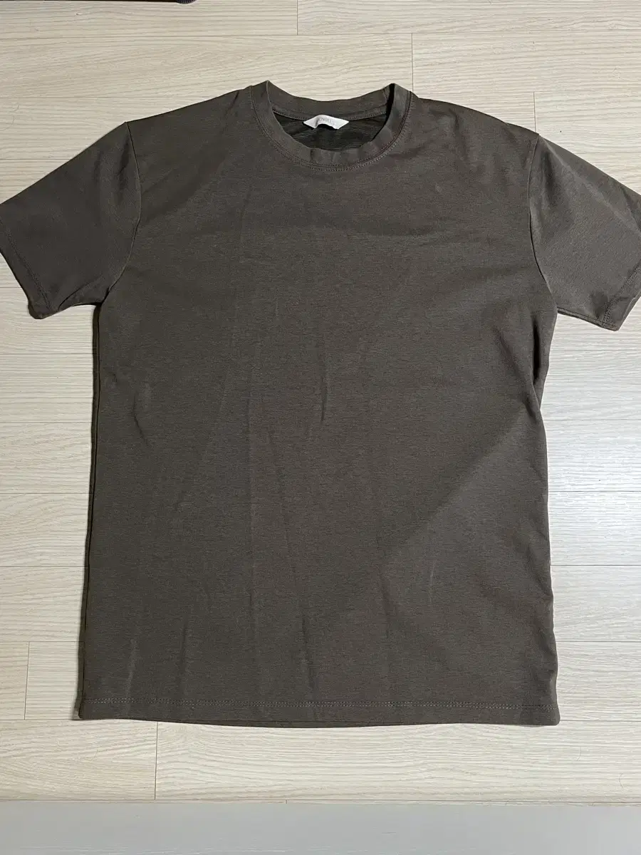 Chestnut Muscle Fit Short Sleeve Plain T-Shirt L