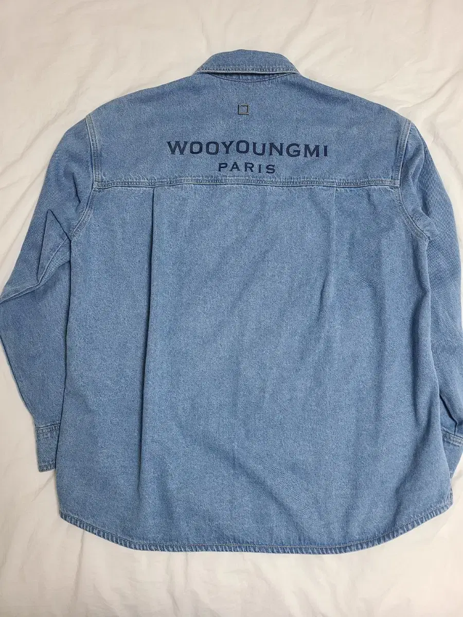 Wooyoung Woo Young Mi Backlogo Denim Shirt bloo - 23SS 50 size sells