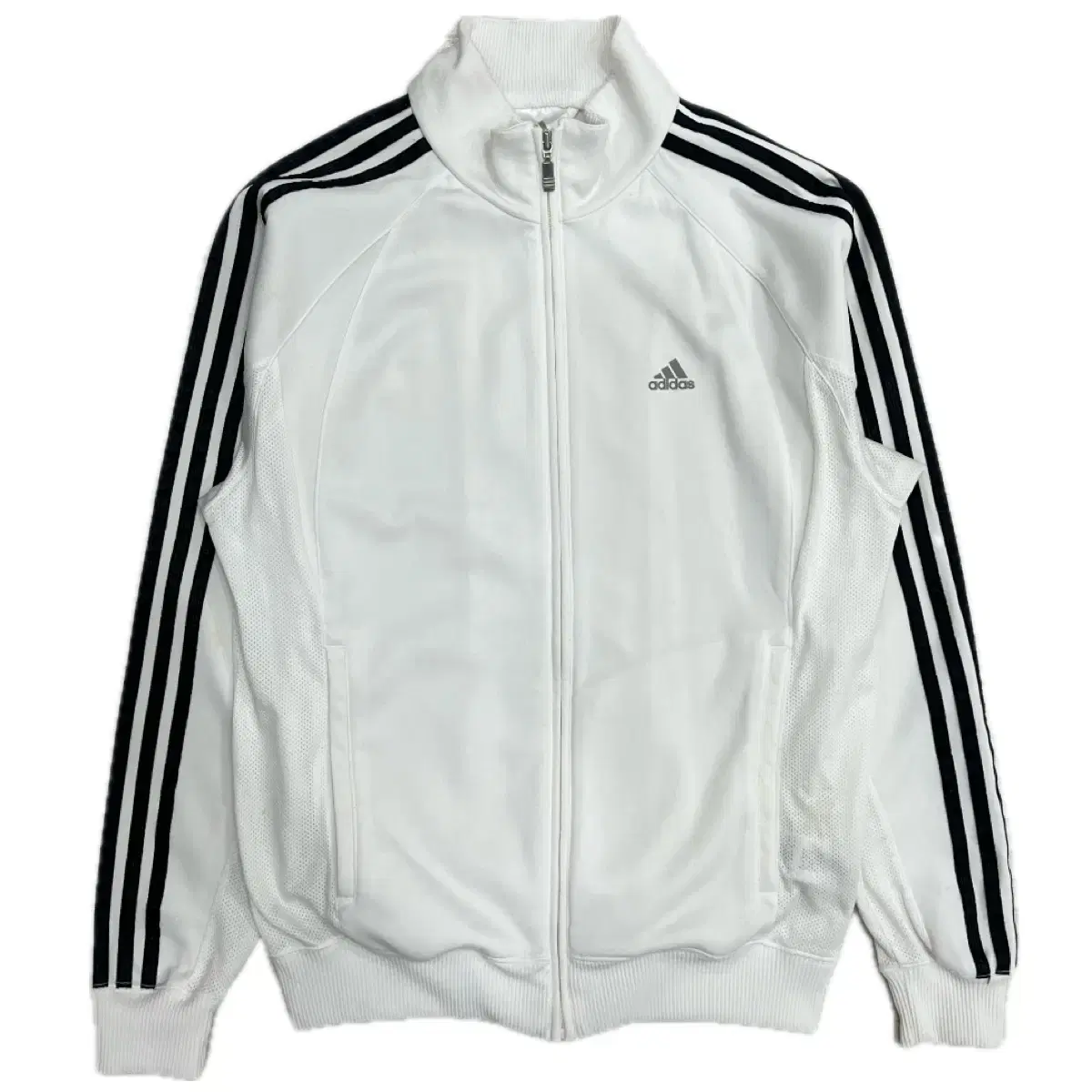 Adidas Old School 00s White Track Top Jersey Zip Up Jacket 100 size L