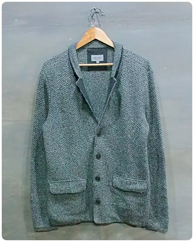 [100] Series Cara Neck Wool Blend Knit Cardigan Jacket