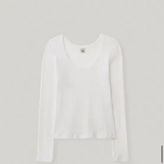 Lo61 Gio Scoop-neck Top in White