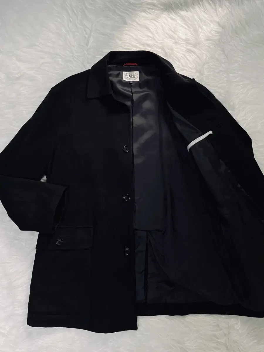 Jay Press Suede Kavan Coat Black