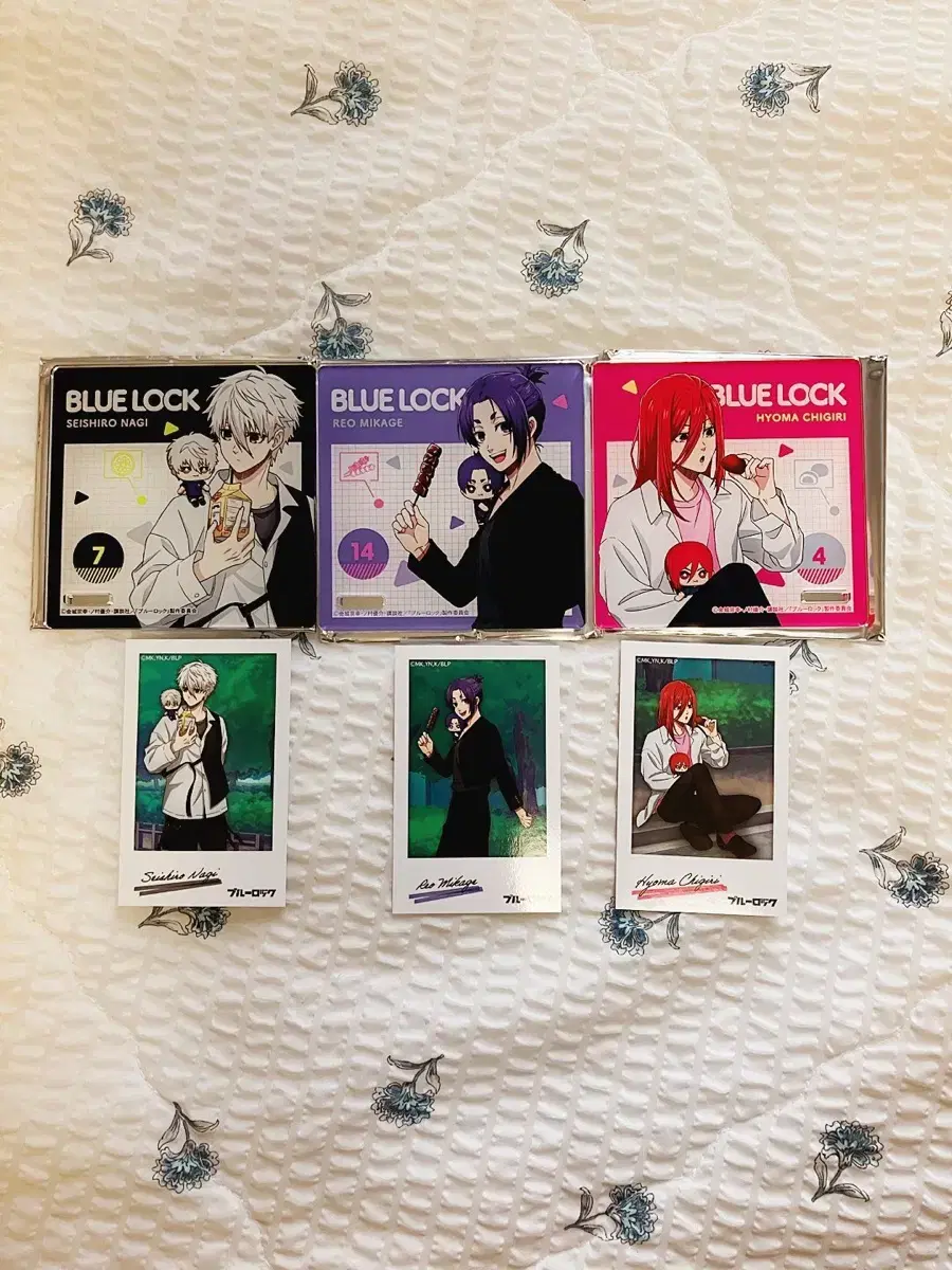 BLUELOCK Nagi,Leo,Chigiri acrylic Coaster+Pasha Set