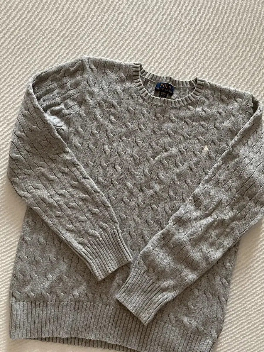 Polo Boys' Knit Size XL Gray