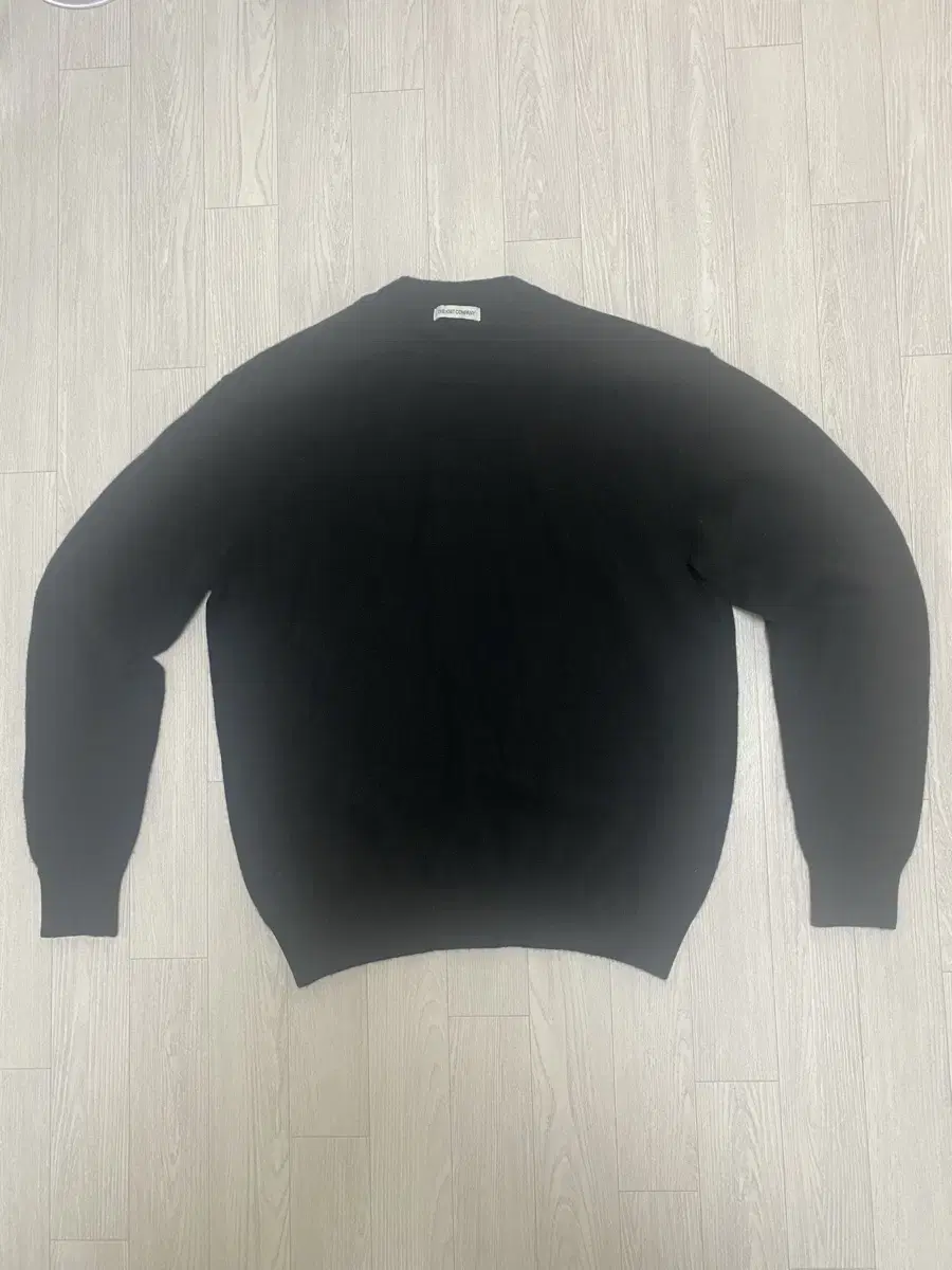 The Knit Company Felted Wool Crew Neck Knit Black[L]