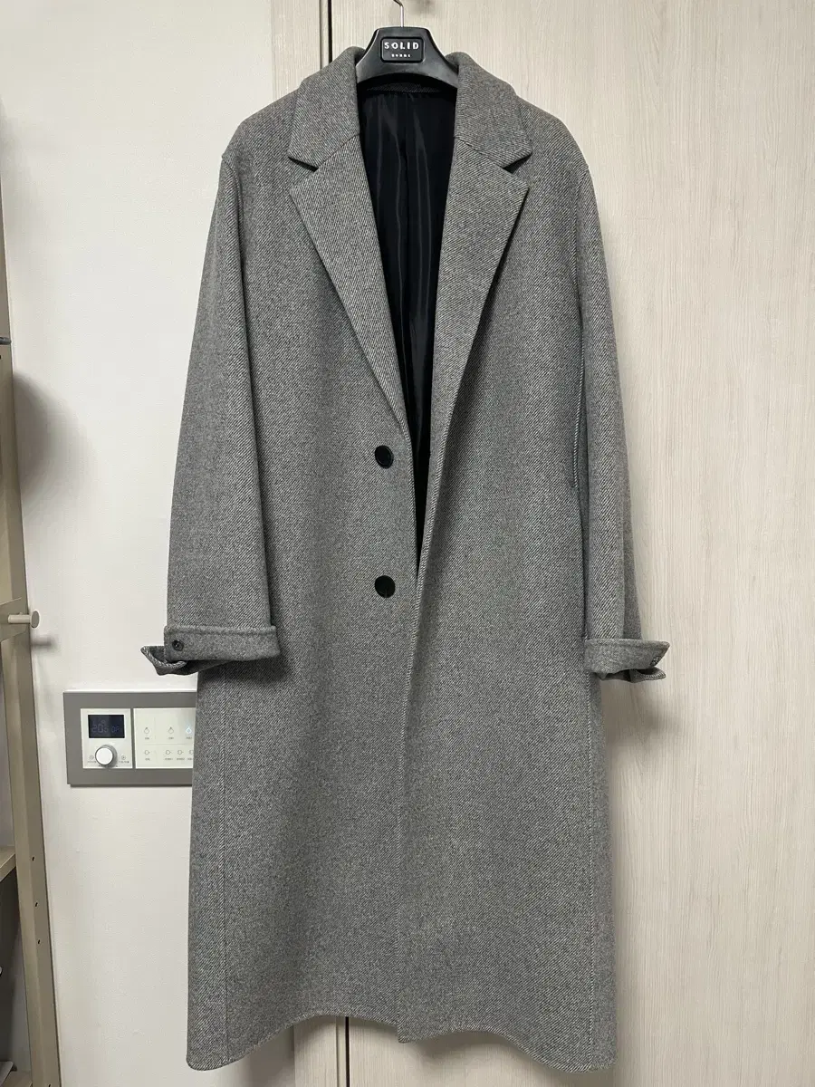 Solid Homme Light Gray Coat 48