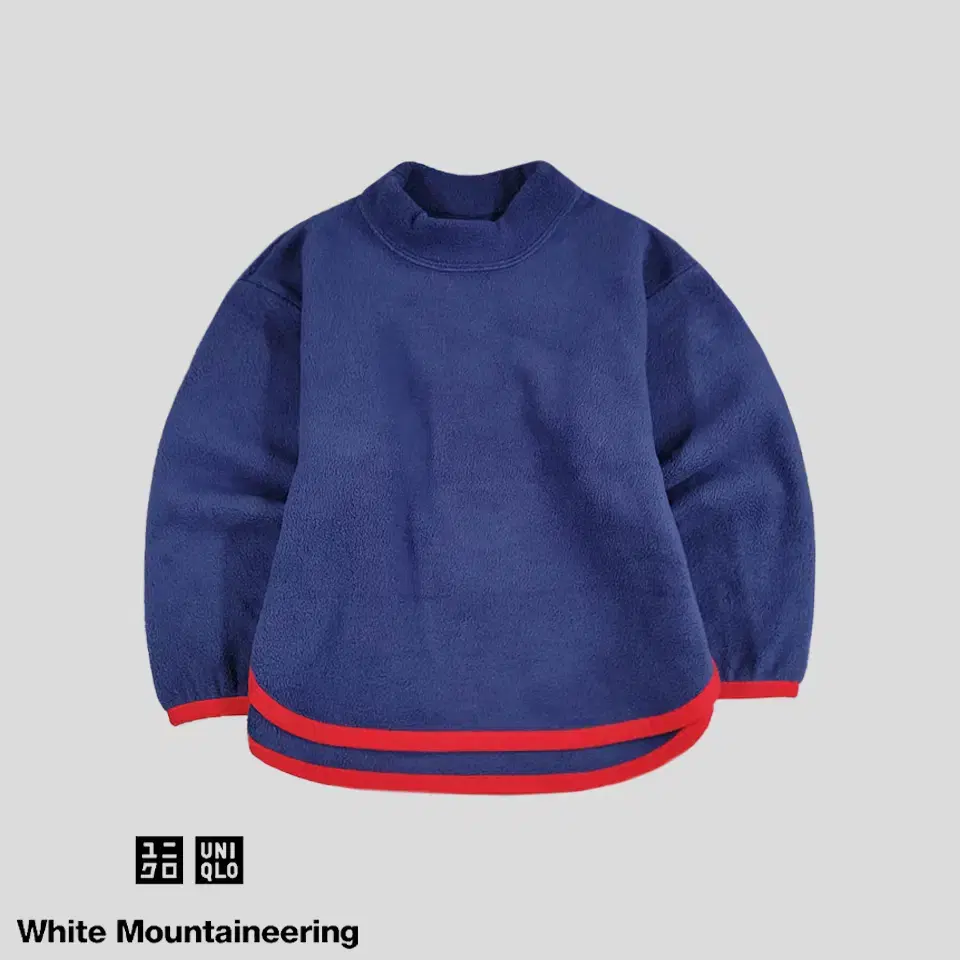 Uniqlo X White Mountaineering bloo Red Lining Fleece Furry Kids A