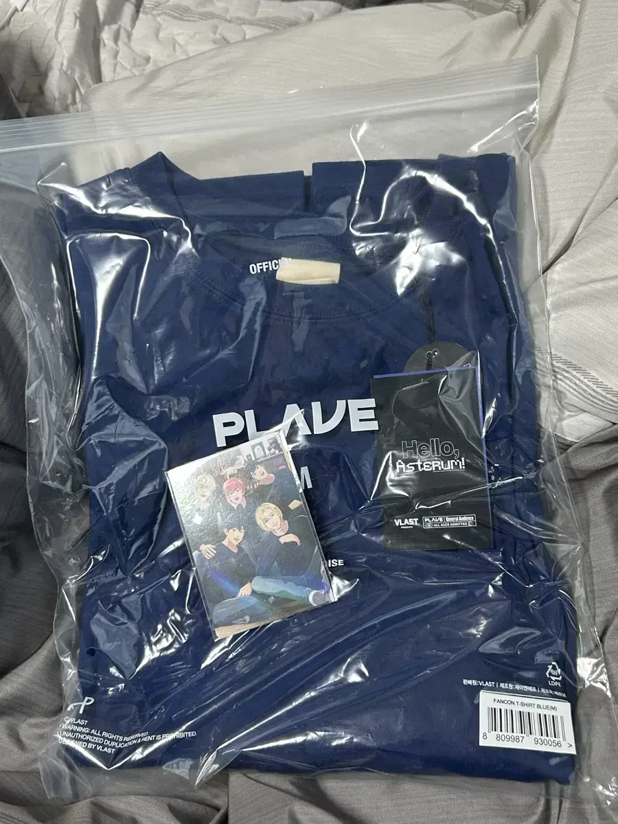 Plave fan con T-shirt Navy M + Big Poka