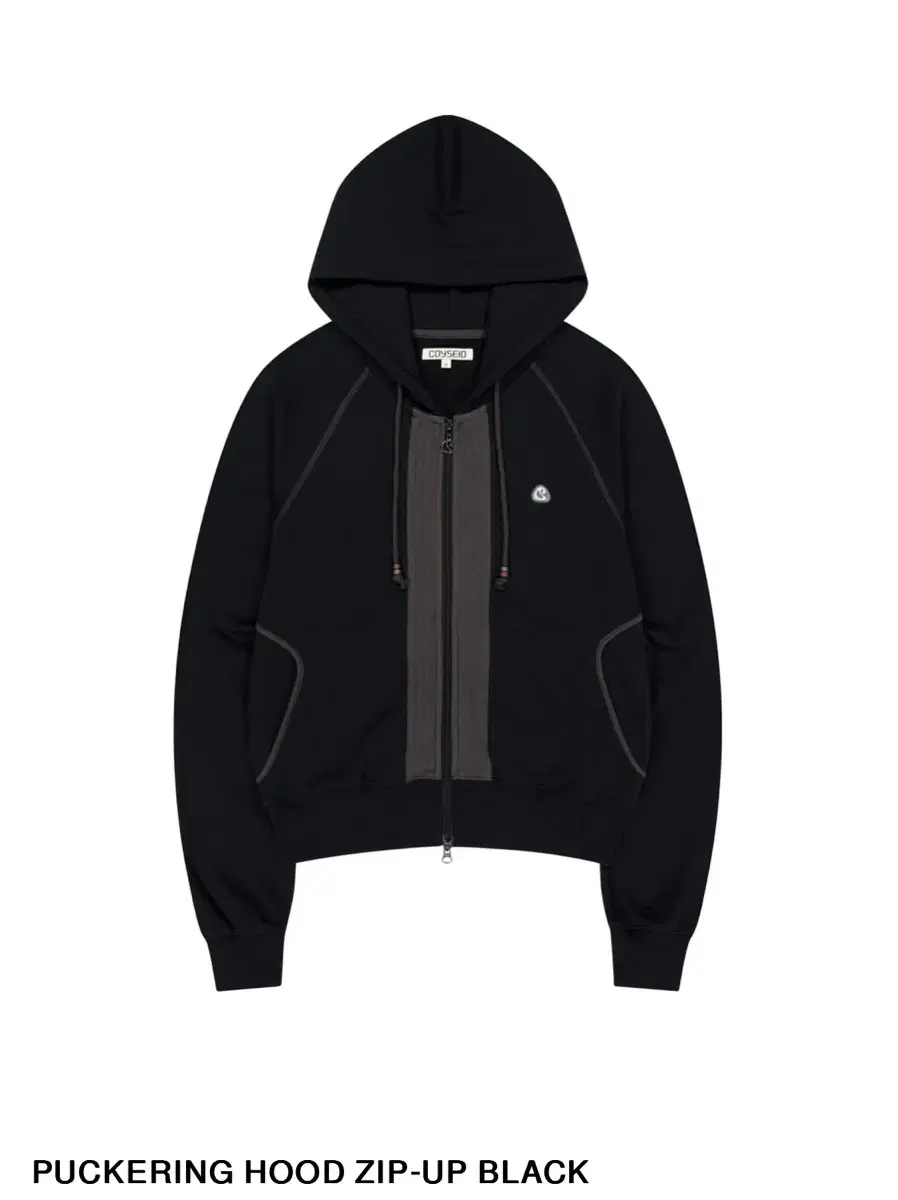 코이세이오 PUCKERING HOOD ZIP-UP BLACK / 2