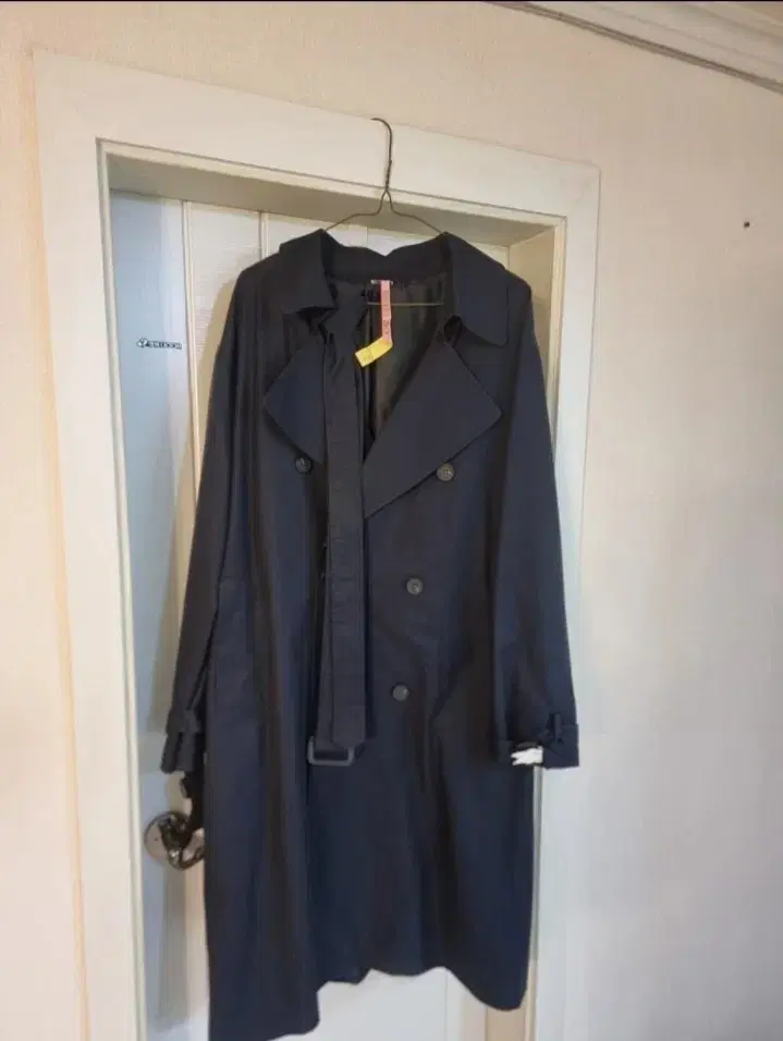 (New) Handel Men's Trench Coat Navy (180cm+) XL