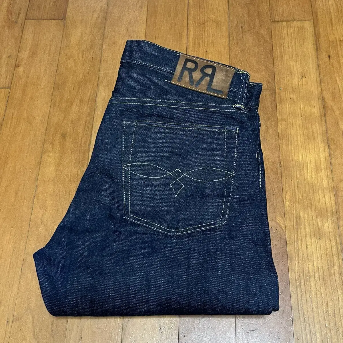 [32x30] Double L Selvedge Slim Straight Rigid Denim Jeans