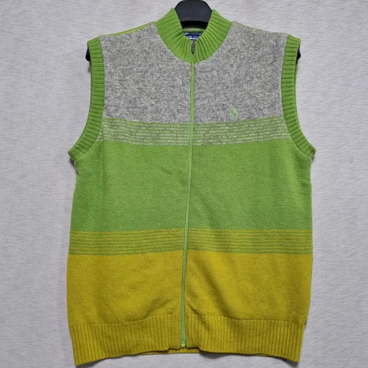 Kim Young Zuu Golf Wool Knit Zip-Up Vest Men100-105 ㅡ1120