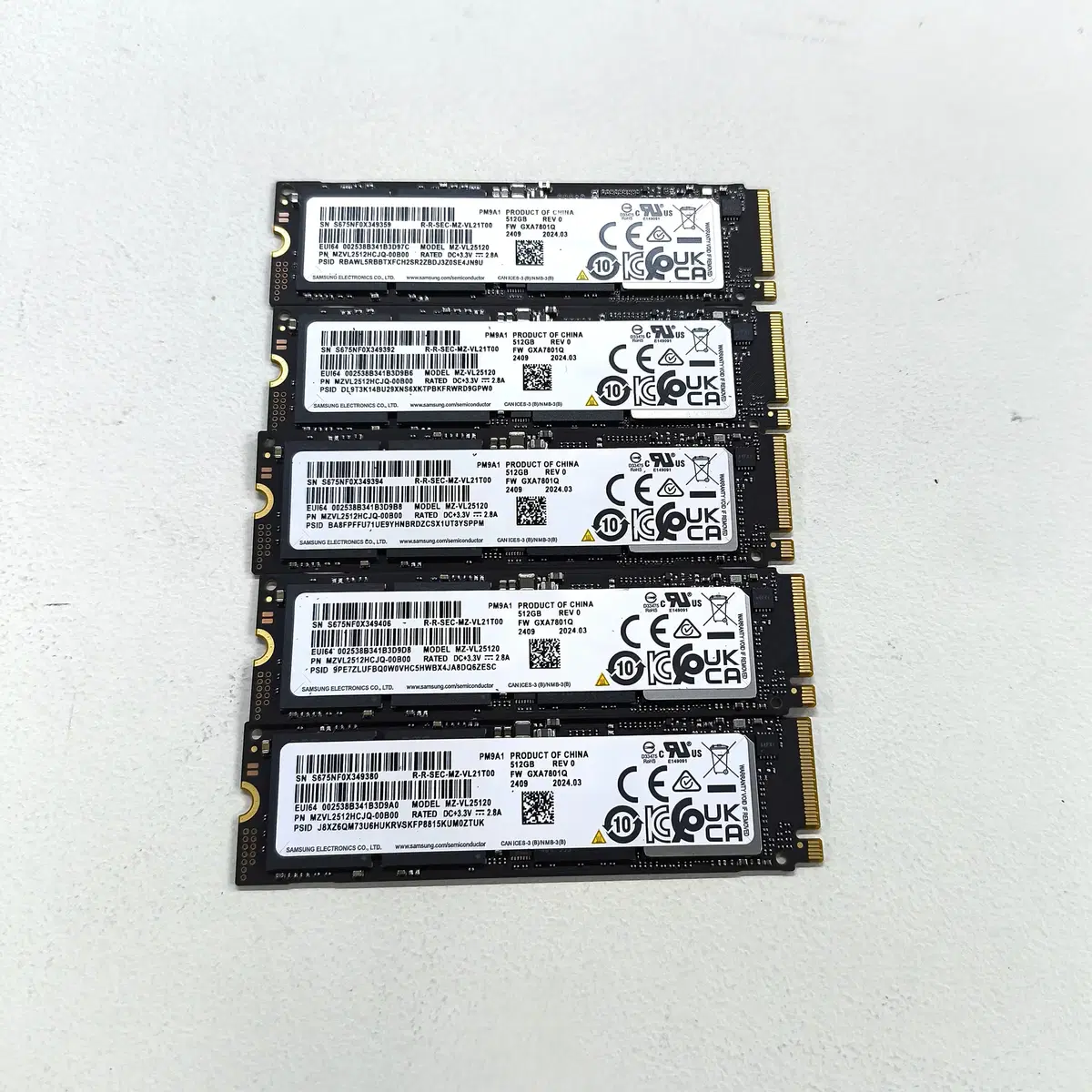 삼성 PM9A1 M.2 NVMe 256GB Gen4 중고