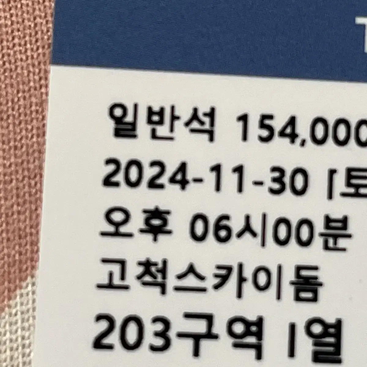 엔시티드림 드림쇼3 11/30 중콘 203구역 양도합니다