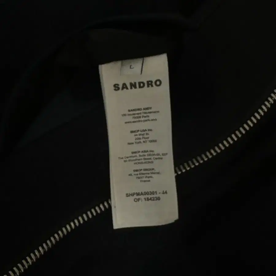 Sandro minimalist coat L 산드로 옴므 울 후디드 코트