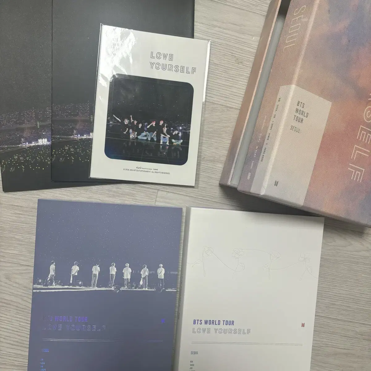 방탄소년단 bst lys 콘서트 럽셀콘 디비디 dvd 뷔 태형 지민 포카