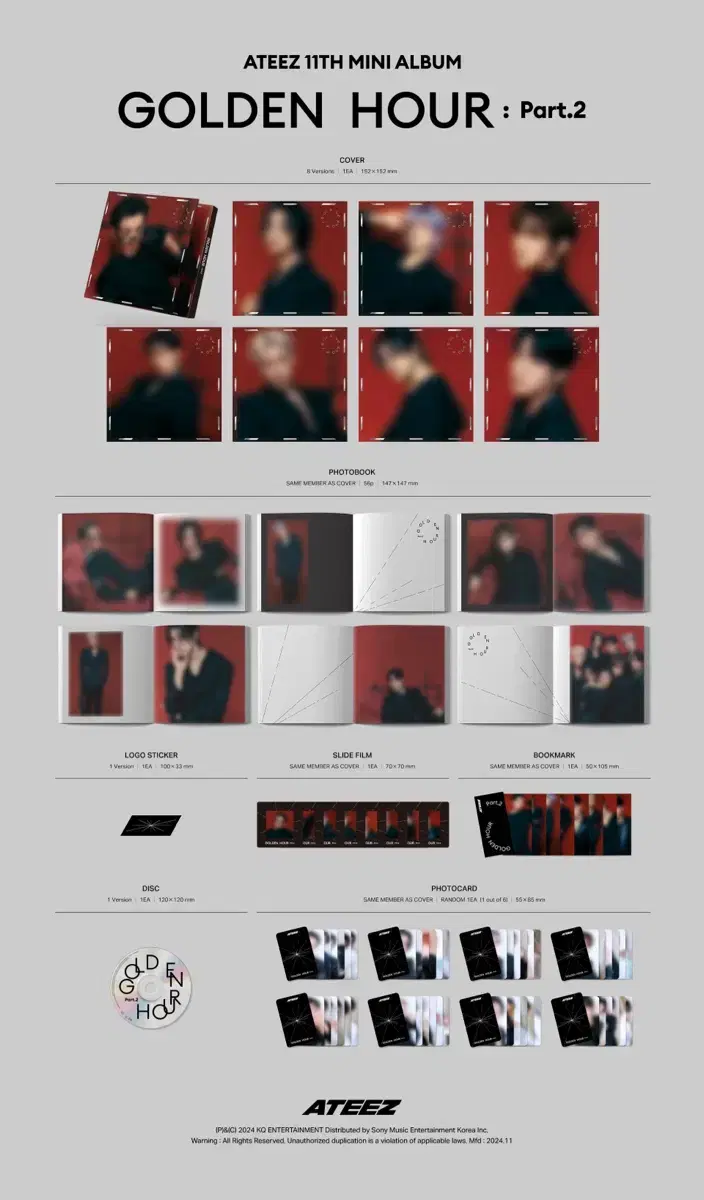 (Spot)ATEEZ Golden Hour Part Two digipack unsealed