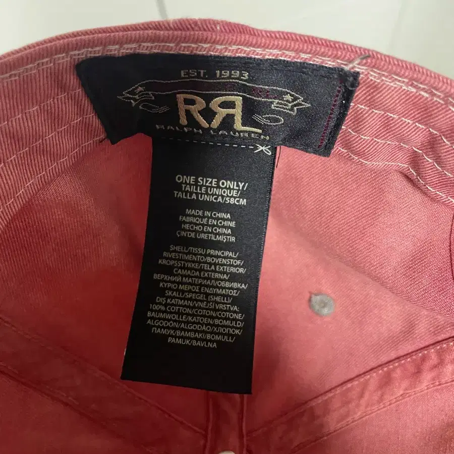 RRL 볼캡  Faded Red