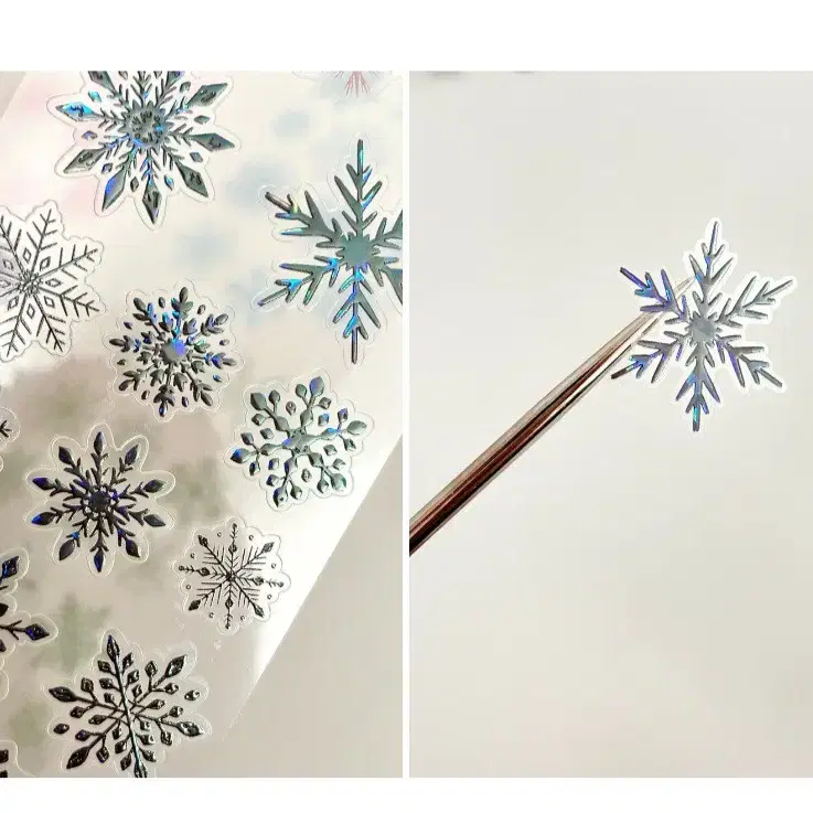 까꽁이의꼼지락 Snowflake Palette PET 마테컷