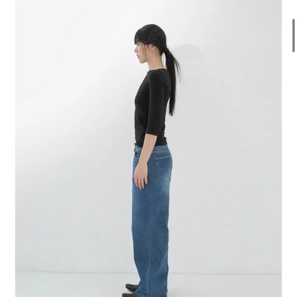 REPOS 리포스 데님 Low rise denim pants M 미드블루