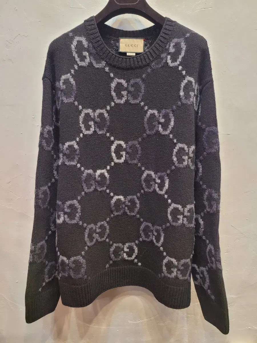 GUCCI Gucci GG Intarsia Wool Sweater (XXL)