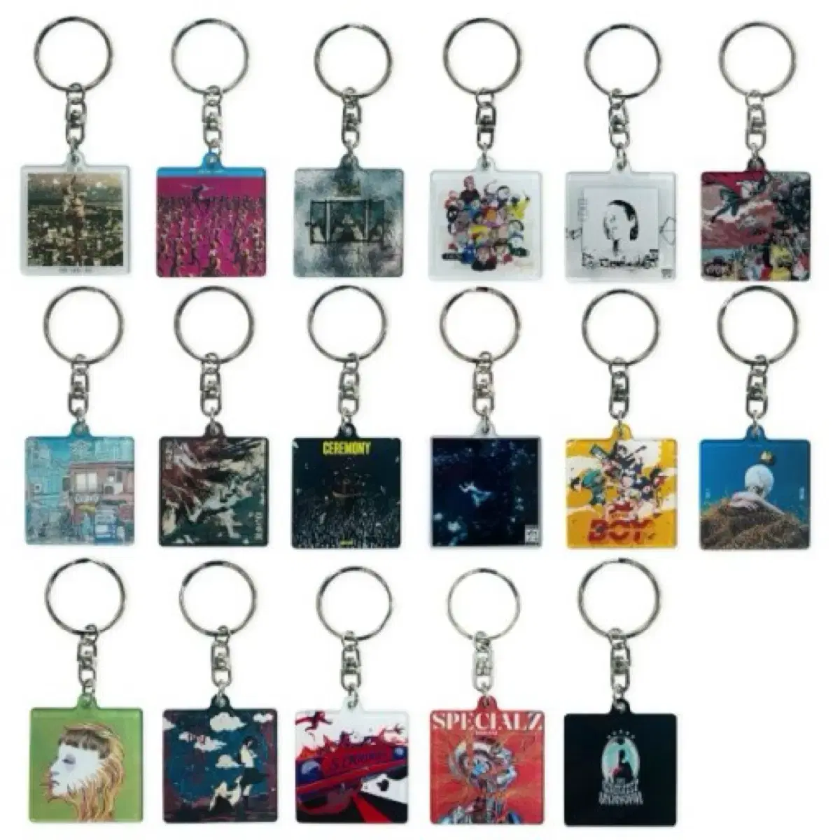 KingGnuKingGnu keyring 17 species in bulk