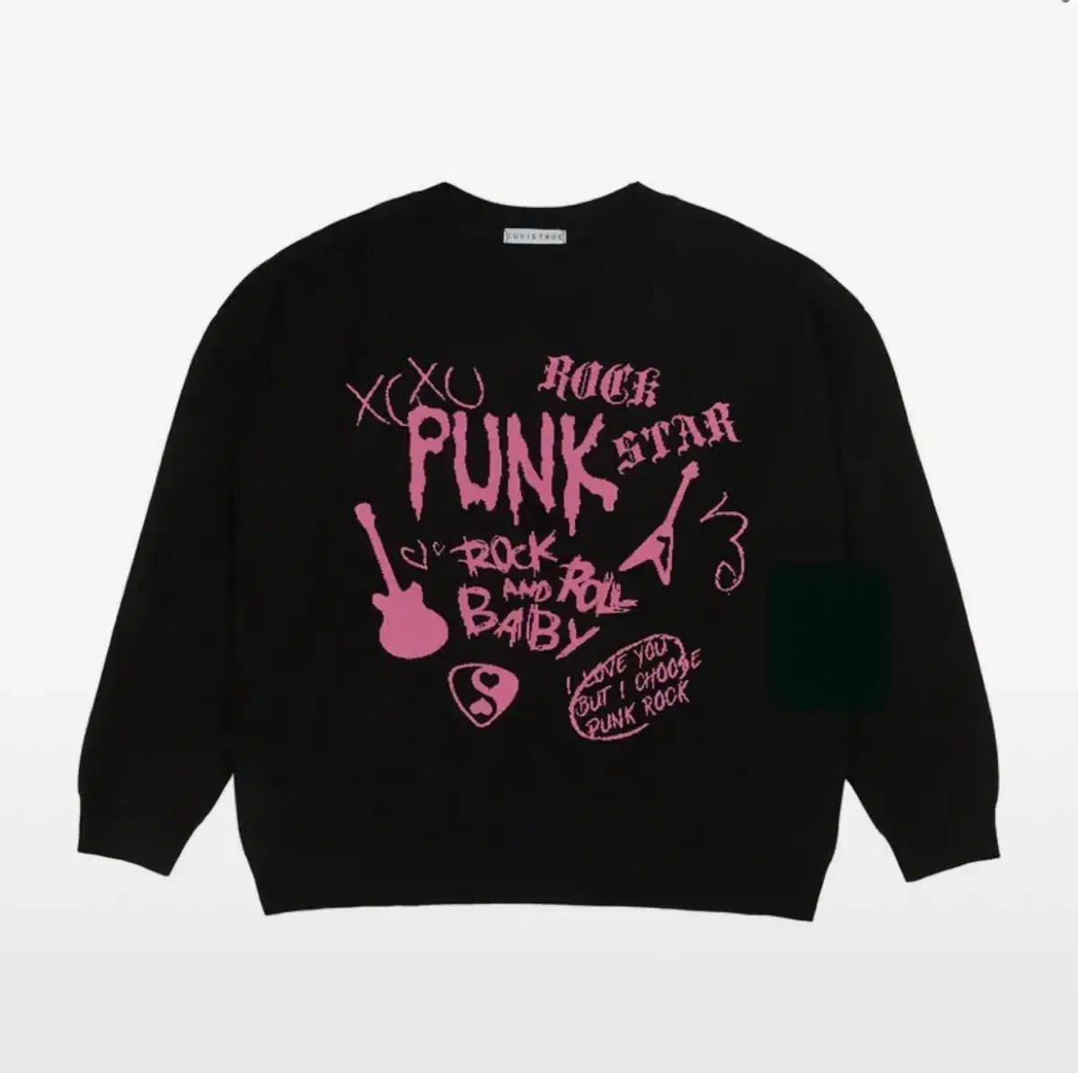 러브이즈트루 펑크 니트 블랙 OT PUNK KNIT BLACK